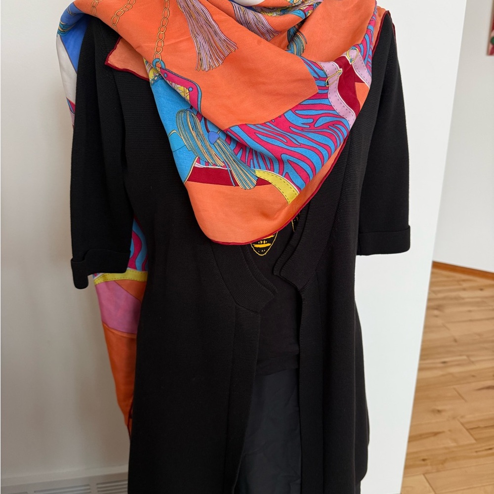 Eileen Fisher cotton silk open cardigan mid sleeves - Picture 3 of 8